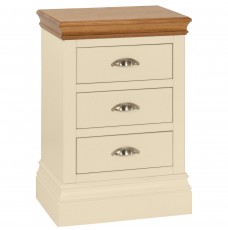 Lundy Painted 3 Drawer Bedside